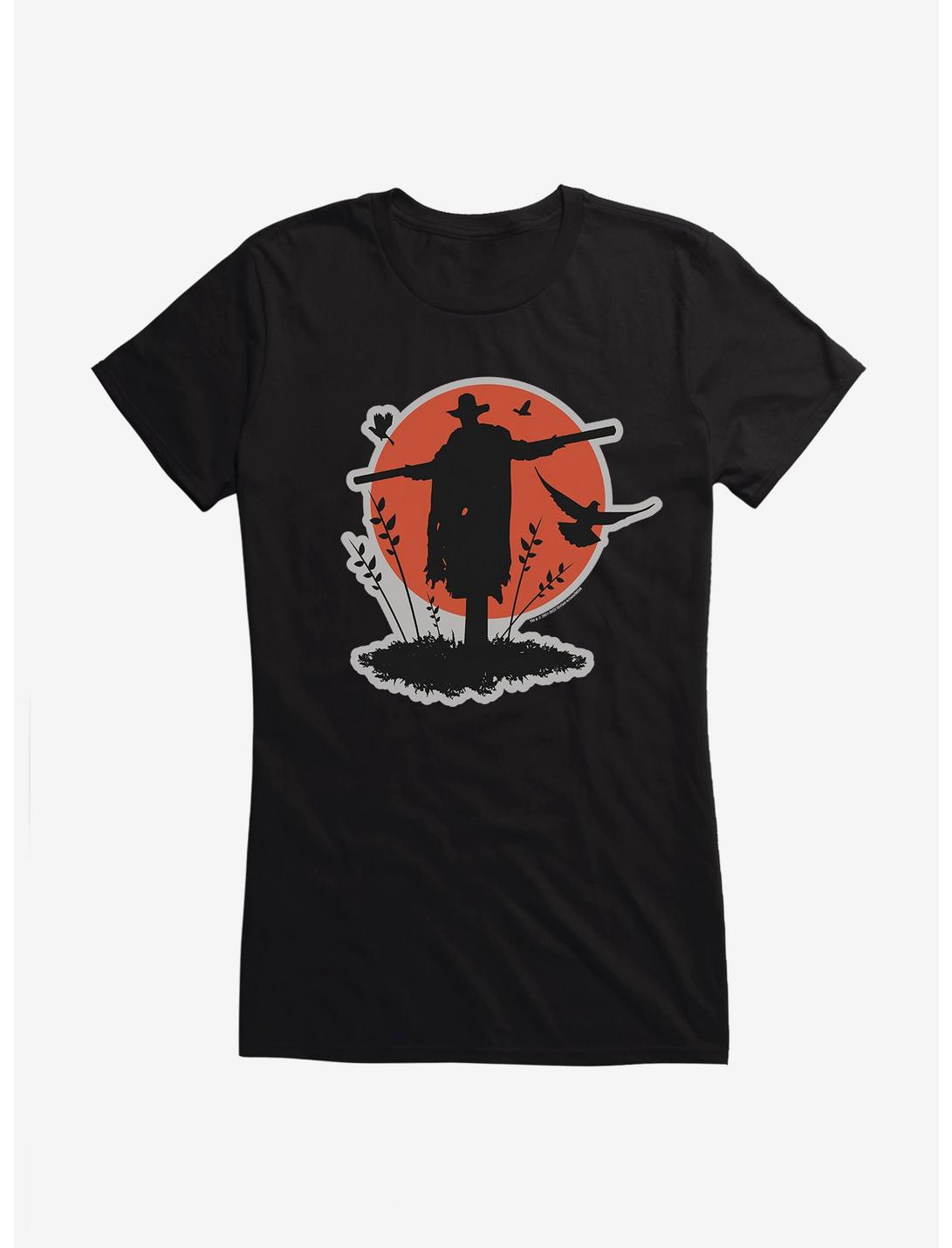 Jeepers Creepers Scarecrow Moon Girls T-Shirt, BLACK, hi-res