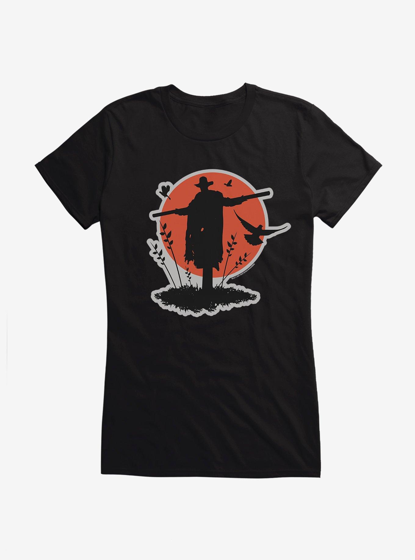 Jeepers Creepers Scarecrow Moon Girls T-Shirt, BLACK, hi-res