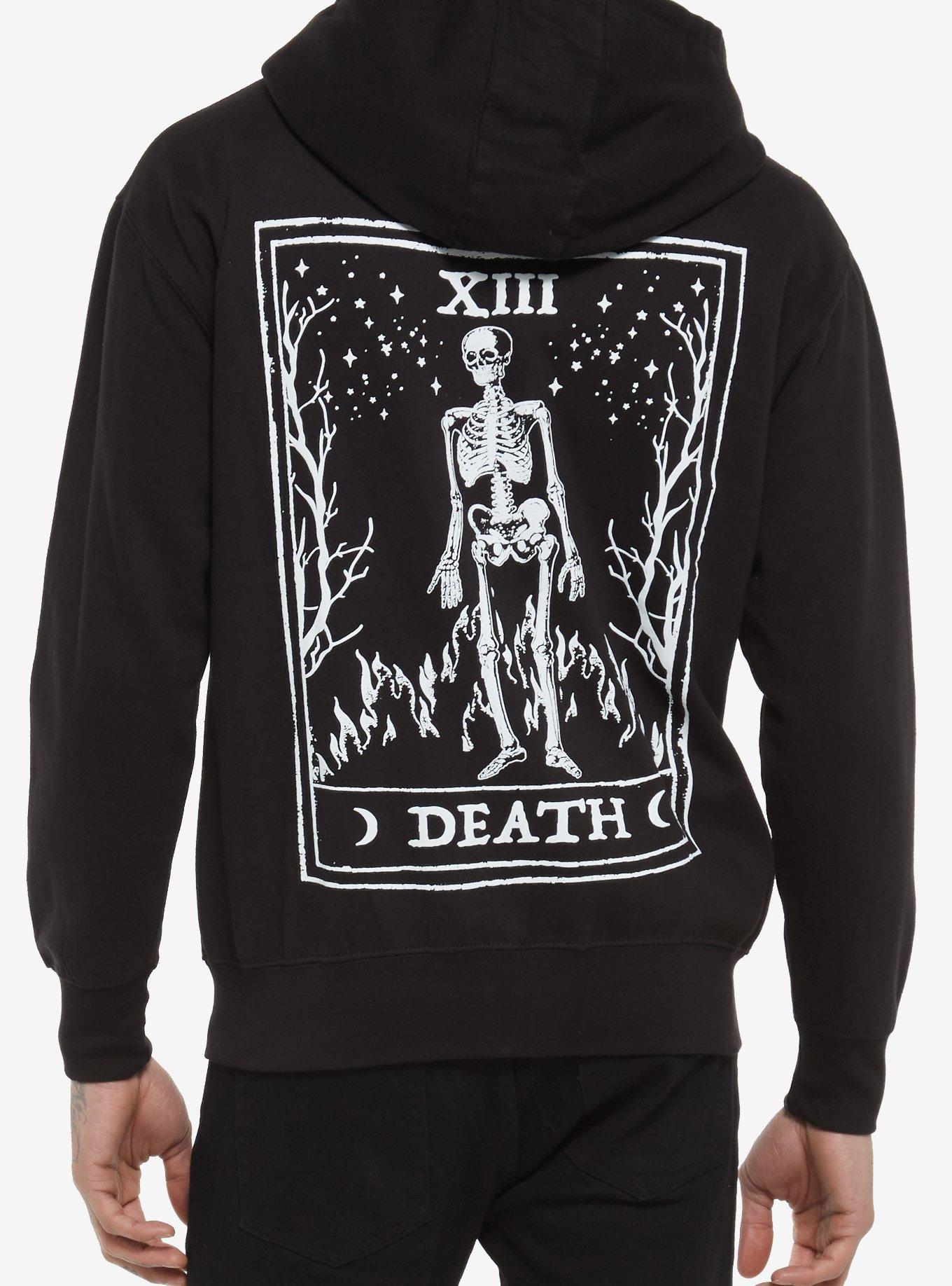 Death Tarot Card Hoodie, BLACK, hi-res