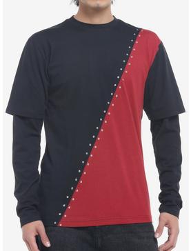 Red & Black Grommets TwoFer Long-Sleeve T-Shirt, , hi-res