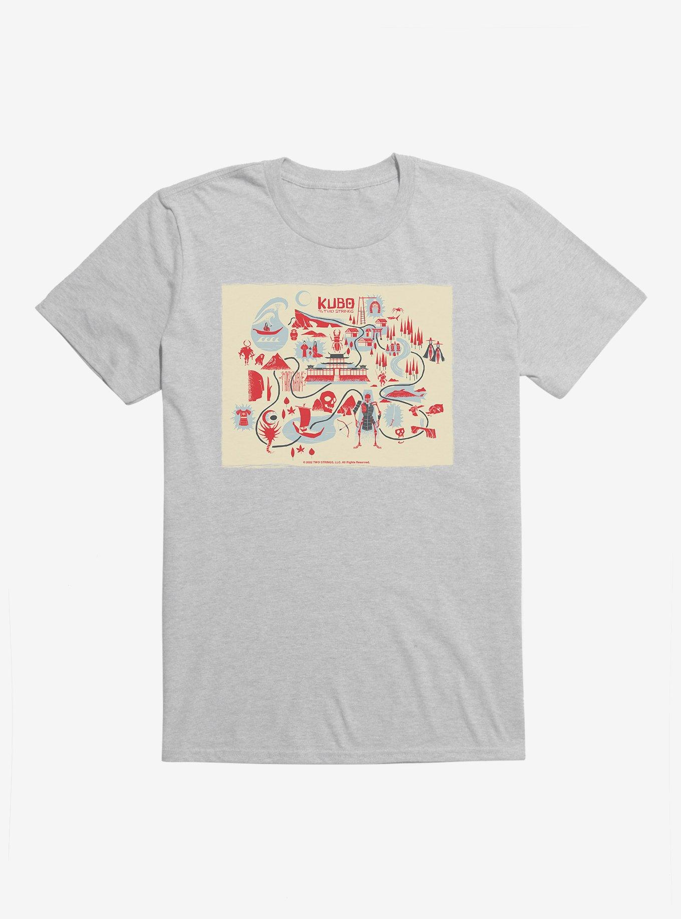 Kubo And The Two Strings Map Layout T-Shirt, , hi-res