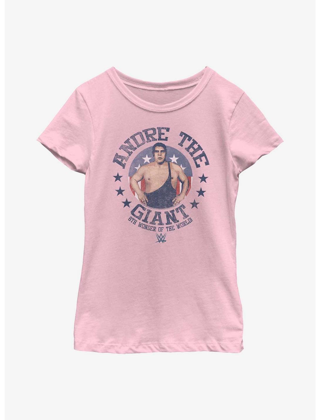 WWE Andre The Giant Retro Youth Girls T-Shirt, PINK, hi-res