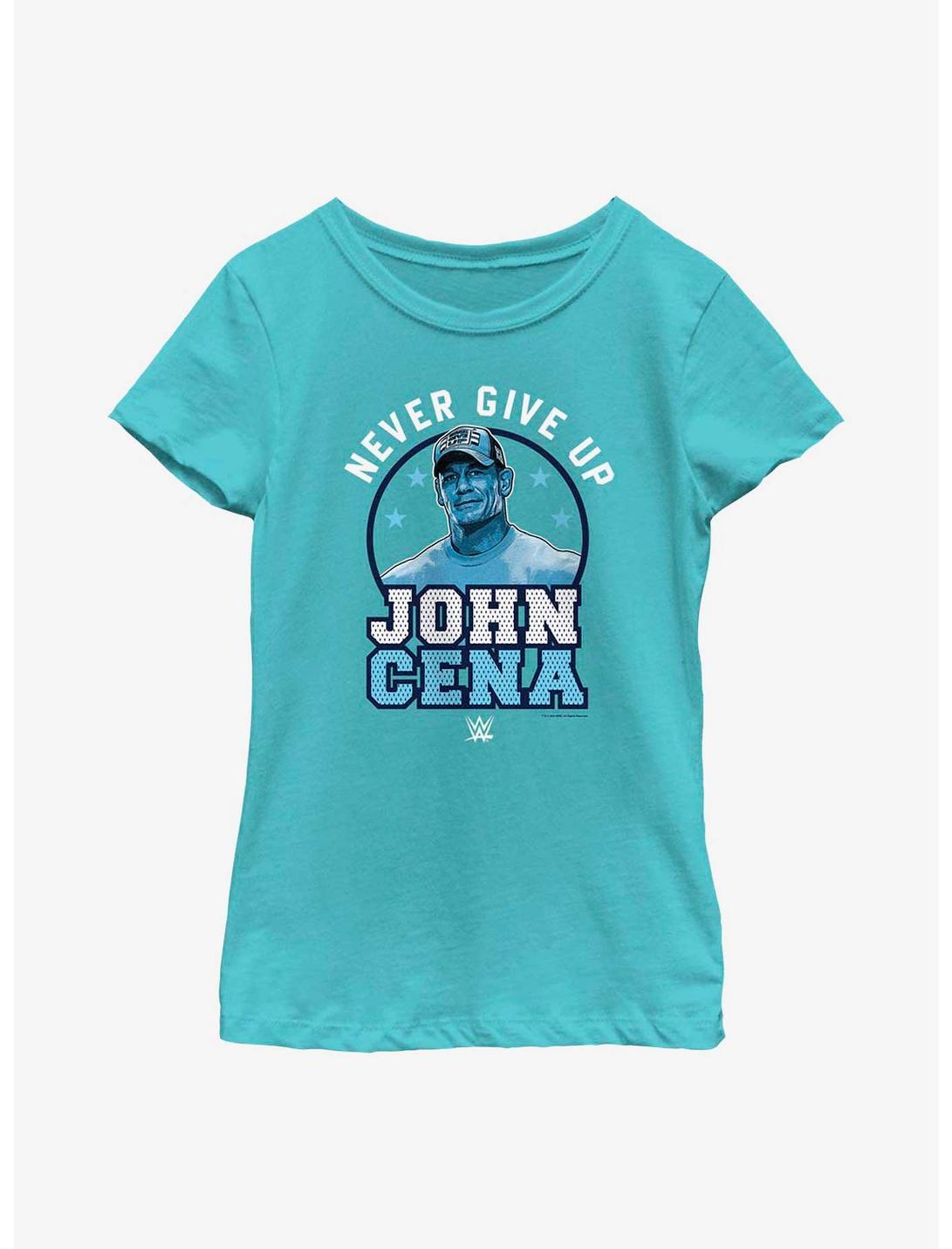 WWE John Cena Never Give Up Youth Girls T-Shirt, TAHI BLUE, hi-res