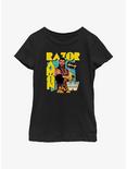 WWE Razor Ramon Scott Hall Youth Girls T-Shirt, BLACK, hi-res