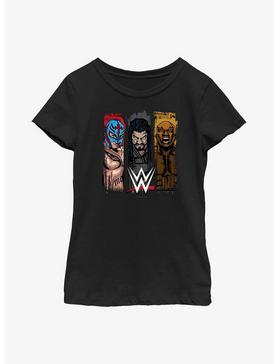 WWE Rey Mysterio, Roman Reigns & Bobby Lashley Youth Girls T-Shirt, , hi-res