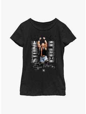 WWE Stone Cold Steve Austin Signature Photo Youth Girls T-Shirt, , hi-res