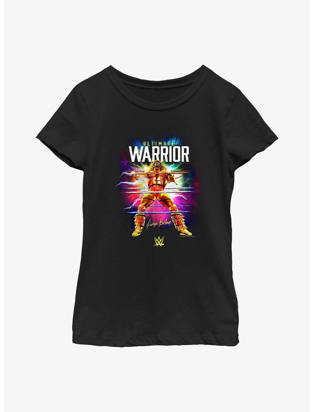 WWE Ultimate Warrior Always Believe Youth Girls T-Shirt, BLACK, hi-res