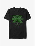 WWE D-Generation X Green Logo T-Shirt, BLACK, hi-res