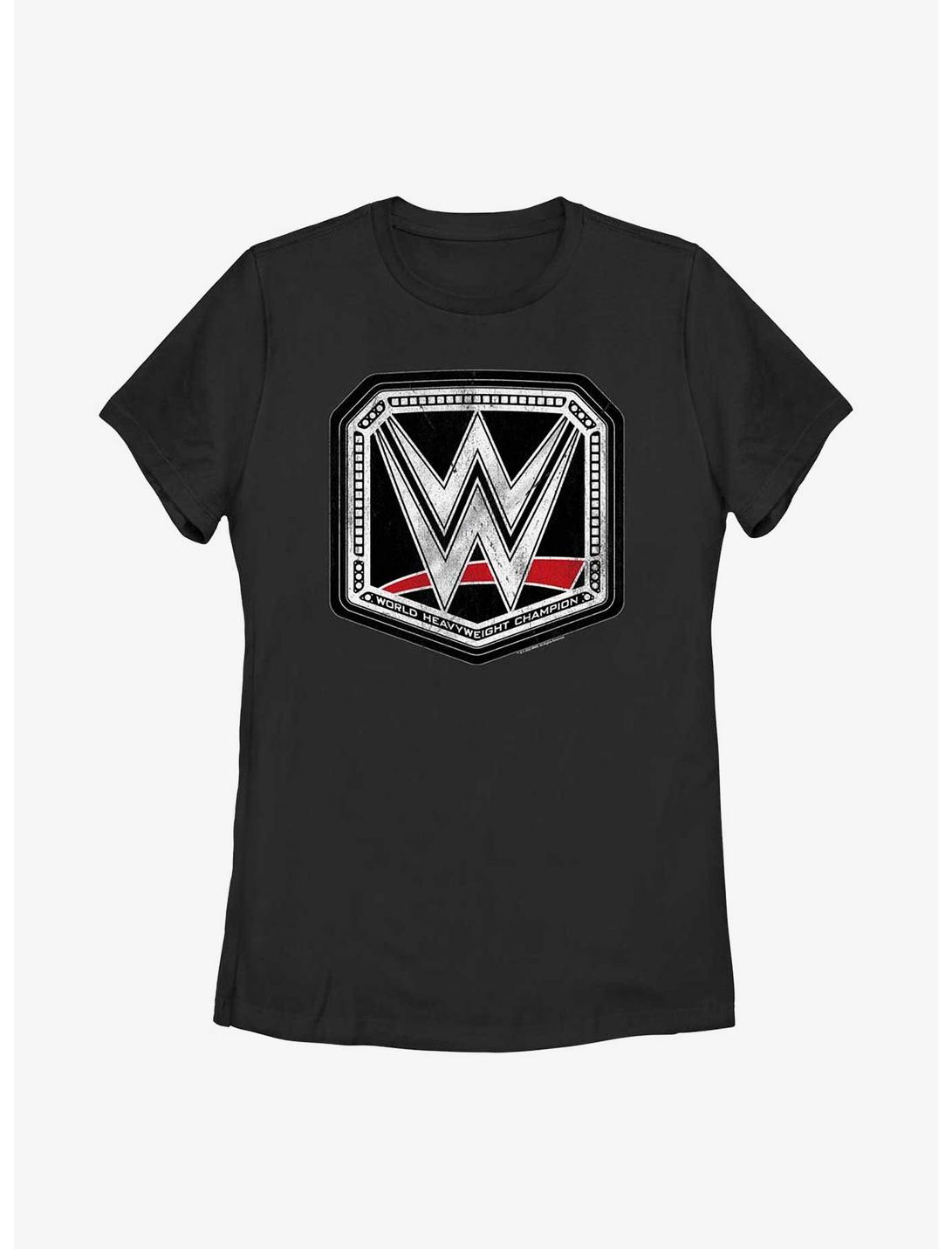 WWE Belt Logo Womens T-Shirt, BLACK, hi-res