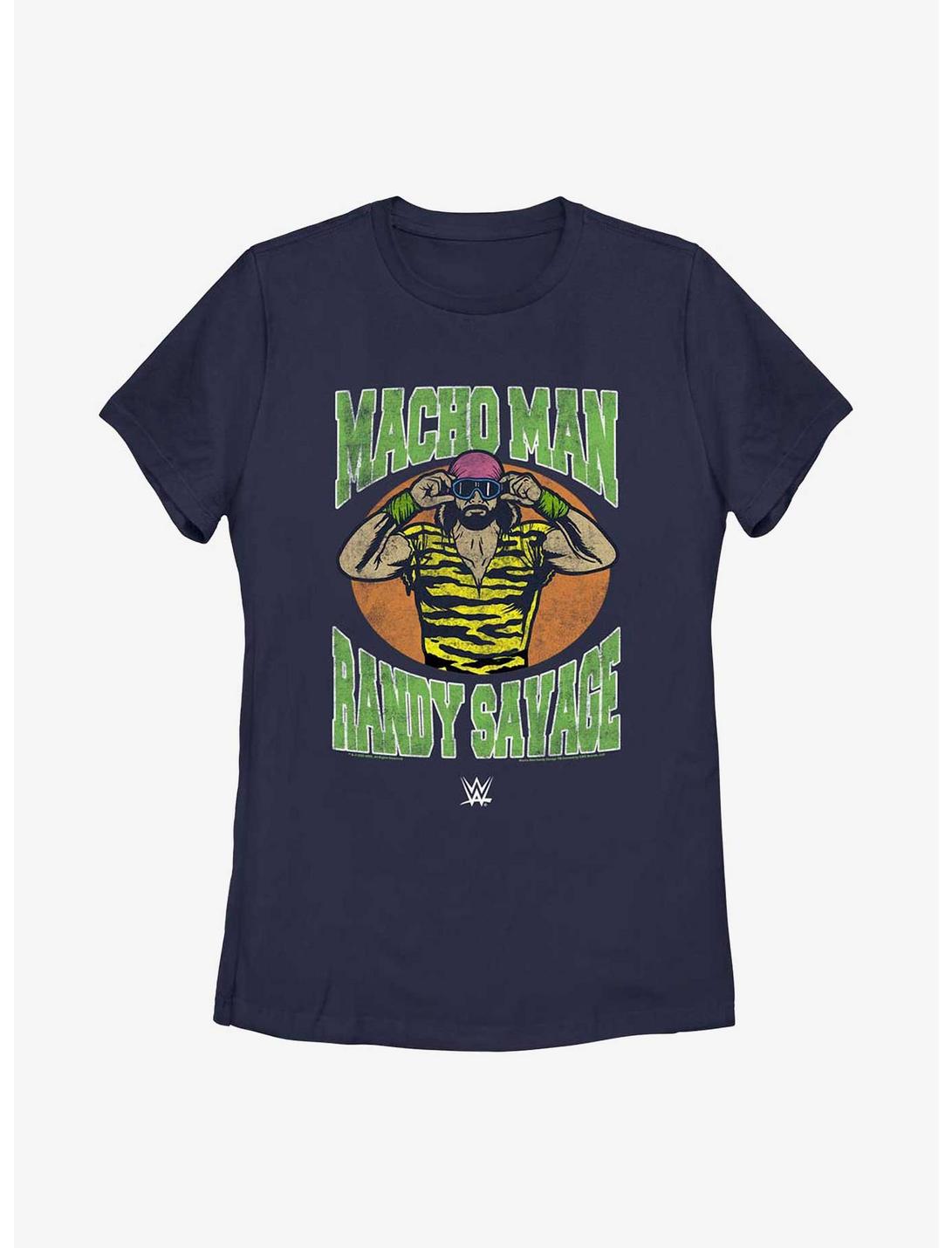 WWE Macho Man Randy Savage Retro IconWomens T-Shirt, NAVY, hi-res