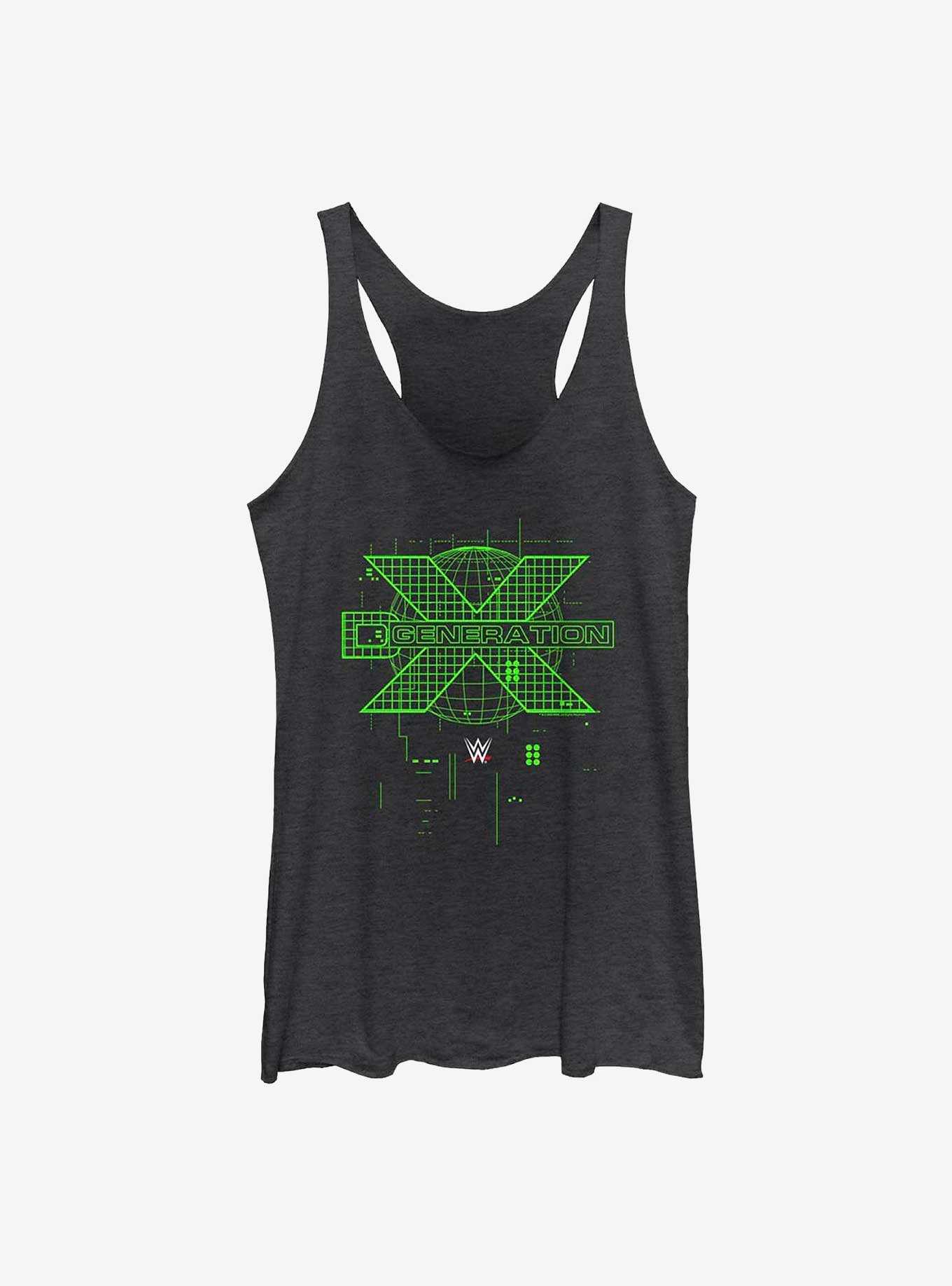 WWE D-Generation X Green Logo Womens Tank Top, , hi-res