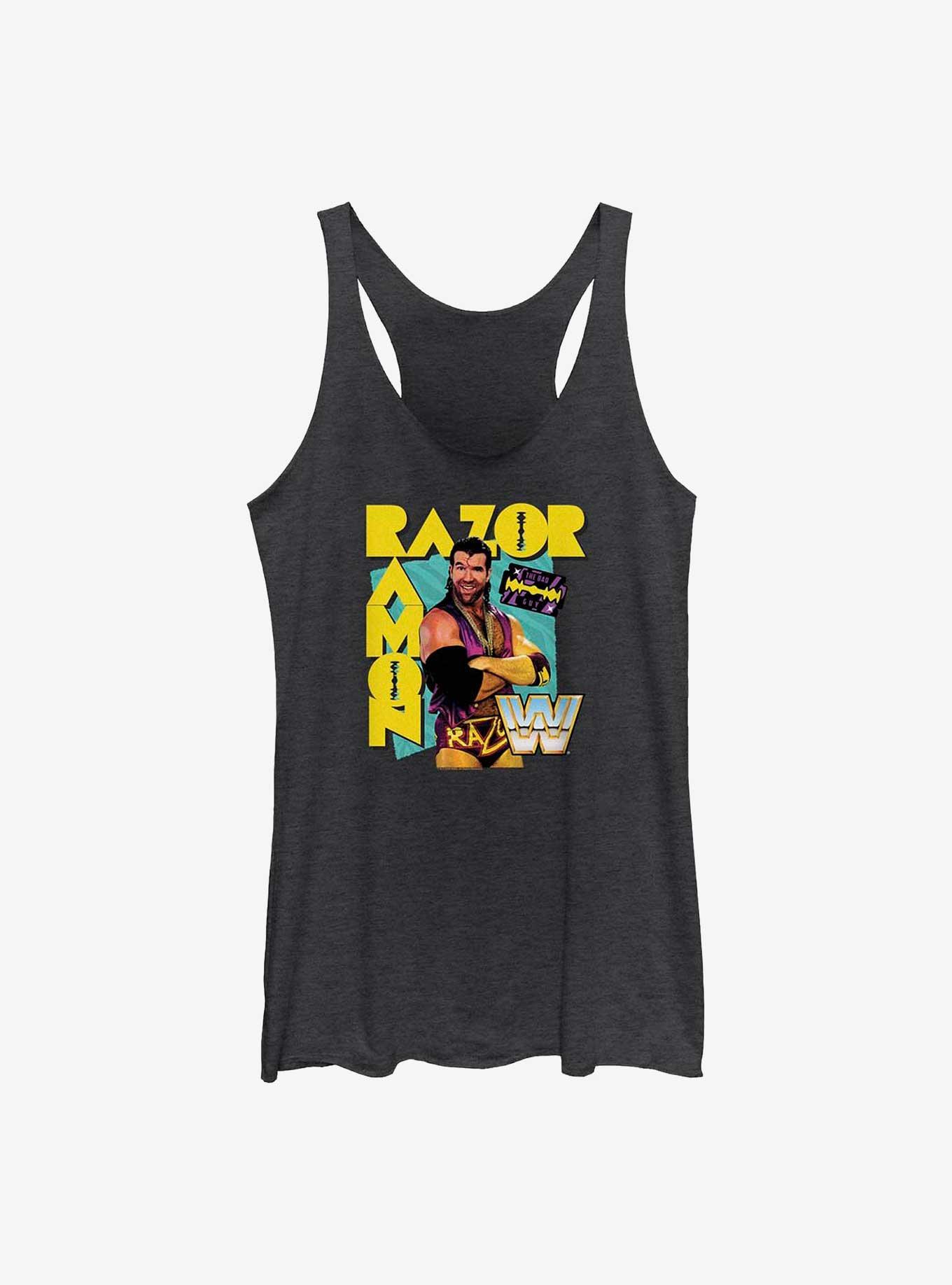 WWE Razor Ramon Scott Hall Womens Tank Top, BLK HTR, hi-res