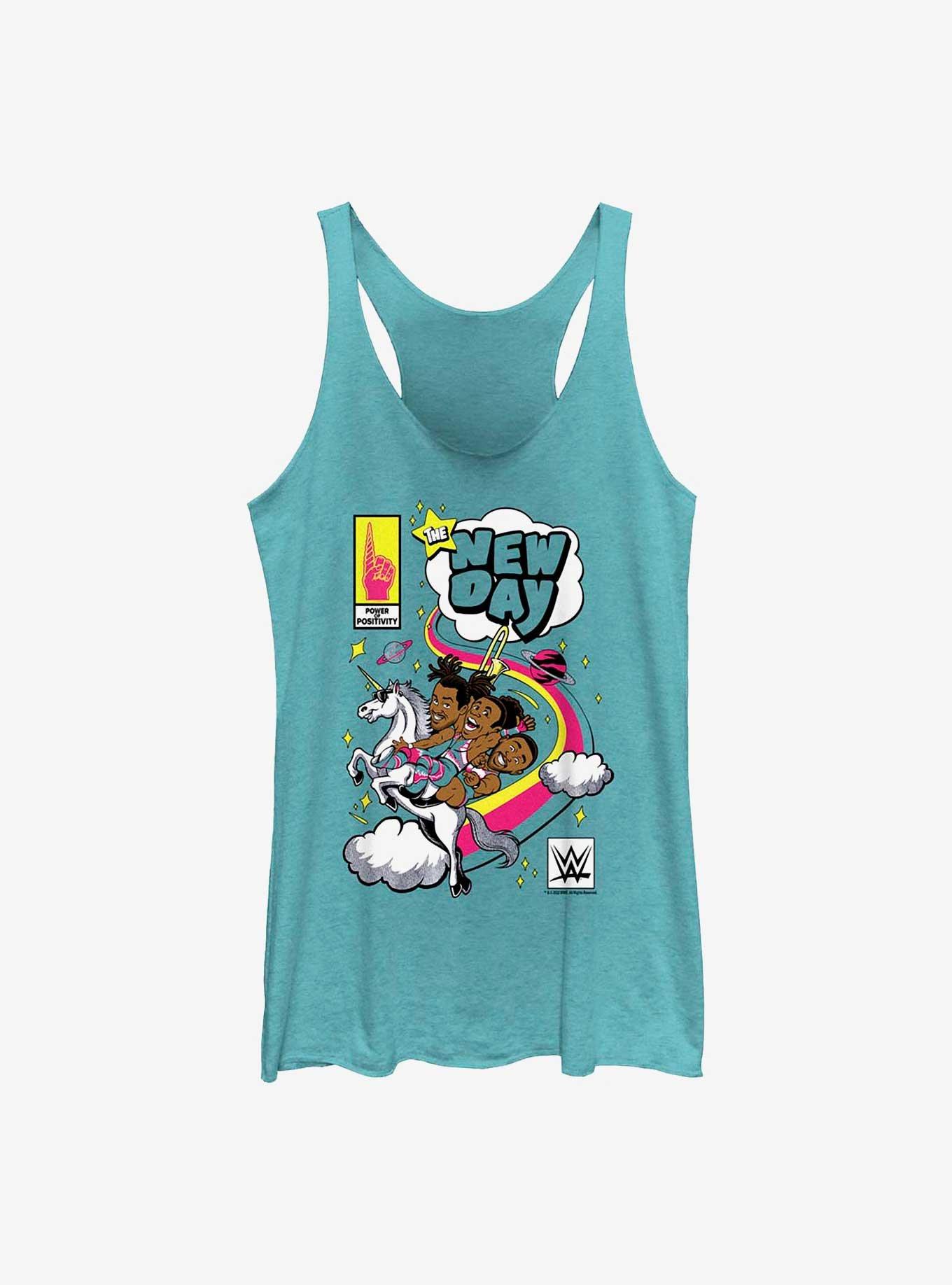 WWE The New Day Power Of Positivity Womens Tank Top, TAHI BLUE, hi-res