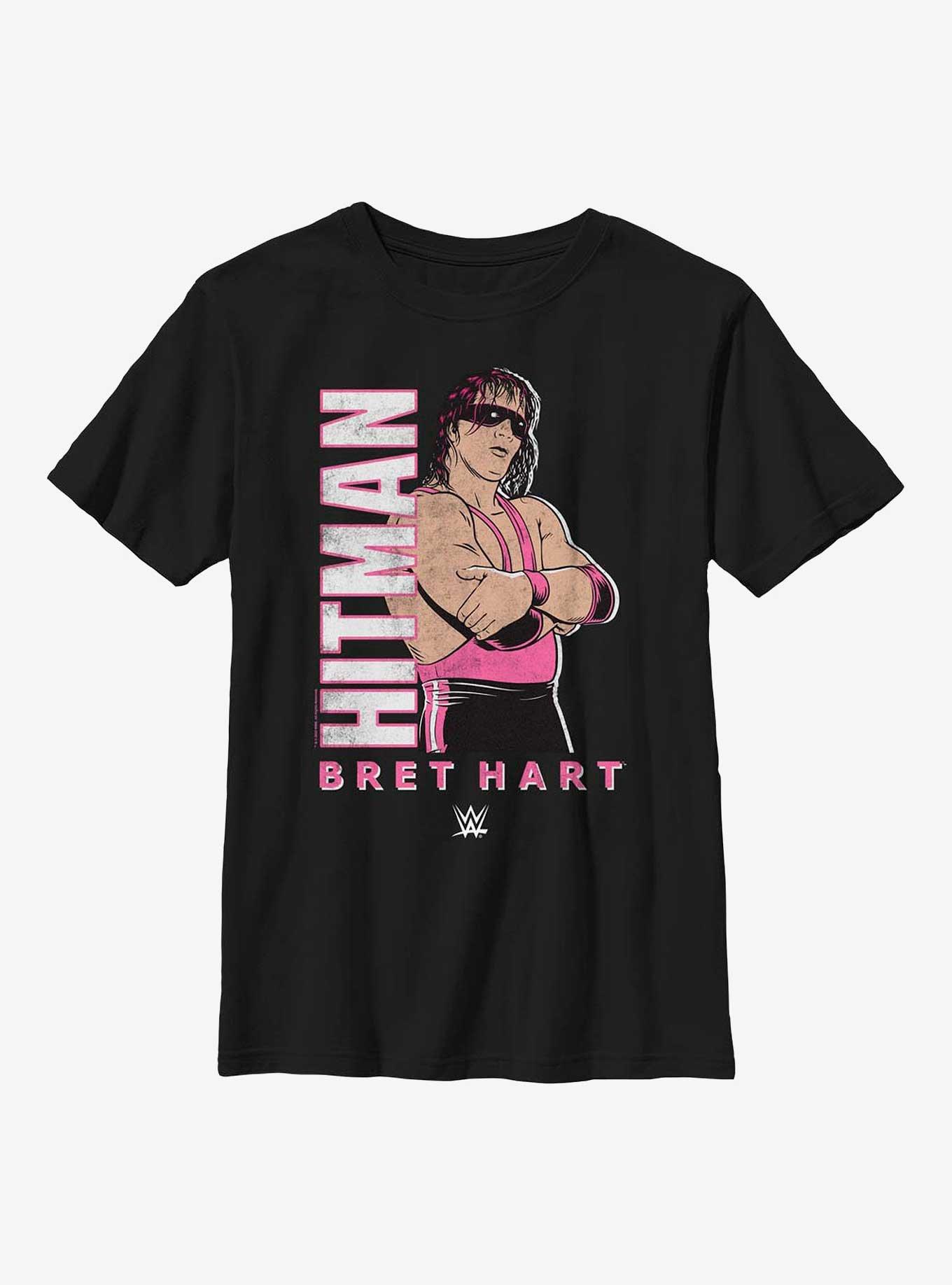 WWE Bret The Hitman Hart Youth T-Shirt, BLACK, hi-res