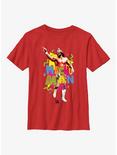 WWE Macho Man Randy Savage '80s Youth T-Shirt, RED, hi-res