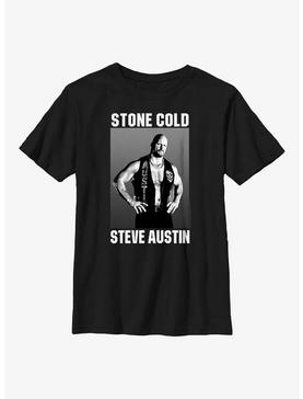 WWE Stone Cold Steve Austin Black & White Photo Youth T-Shirt, , hi-res