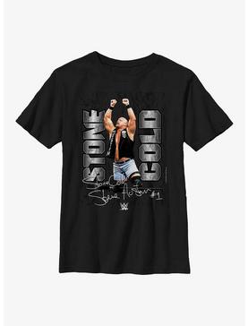 WWE Stone Cold Steve Austin Signature Photo Youth T-Shirt, , hi-res