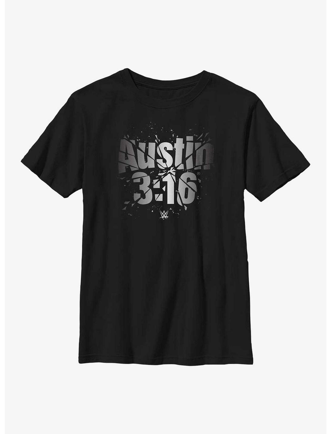 WWE Stone Cold Steve Austin 3:16 Logo Youth T-Shirt, BLACK, hi-res
