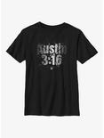 WWE Stone Cold Steve Austin 3:16 Logo Youth T-Shirt, BLACK, hi-res