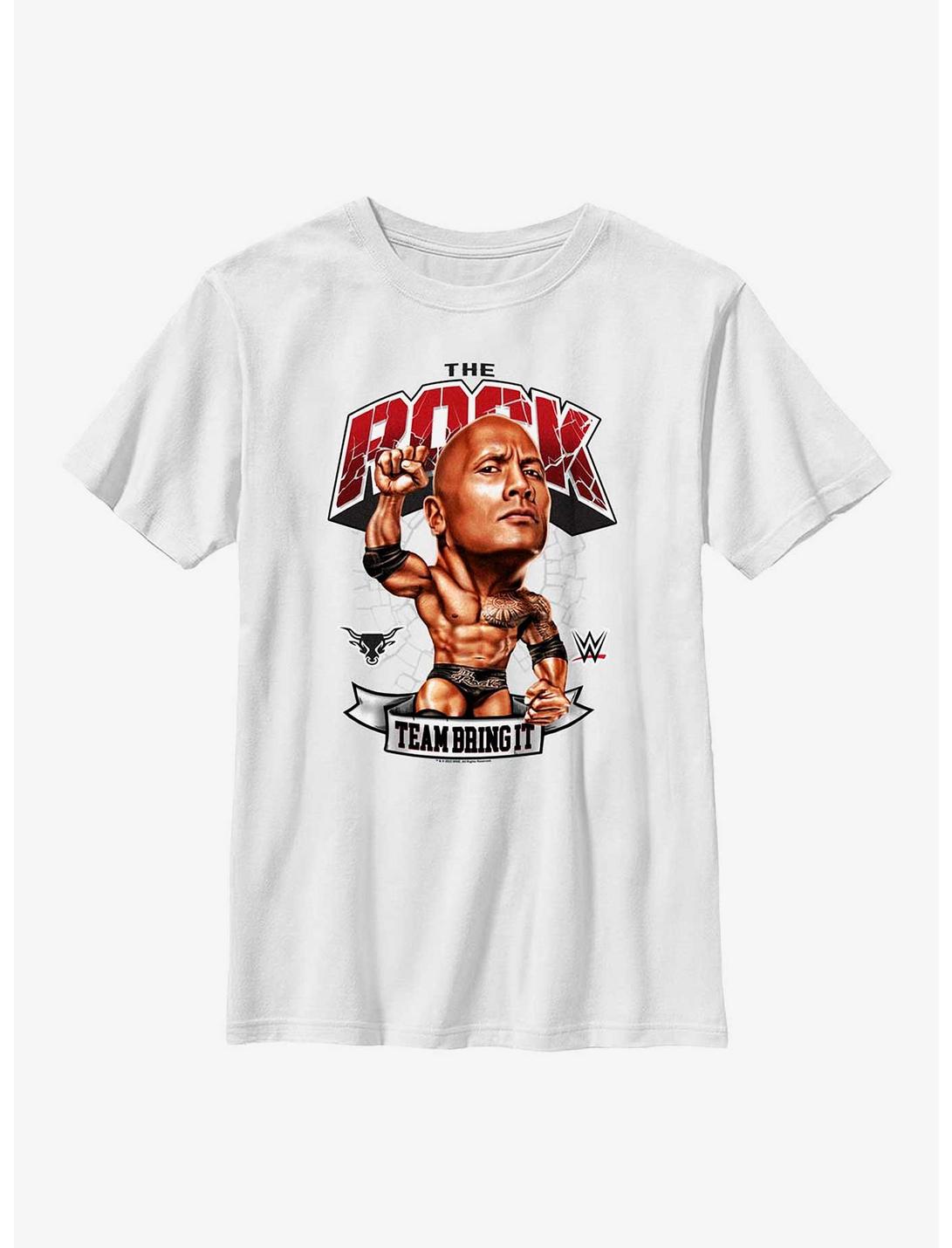 WWE The Rock Team Bring It Youth T-Shirt, WHITE, hi-res