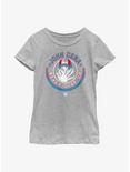 WWE John Cena Never Give Up Icon Youth Girls T-Shirt, ATH HTR, hi-res