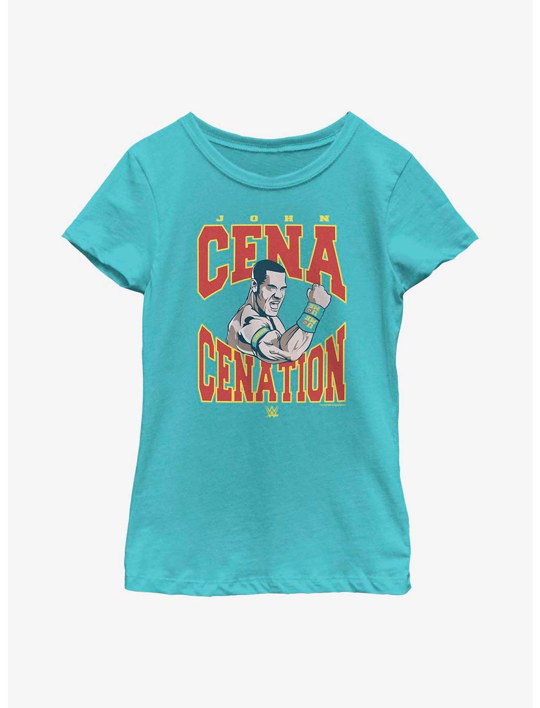WWE John Cena Cenation Youth Girls T-Shirt, TAHI BLUE, hi-res