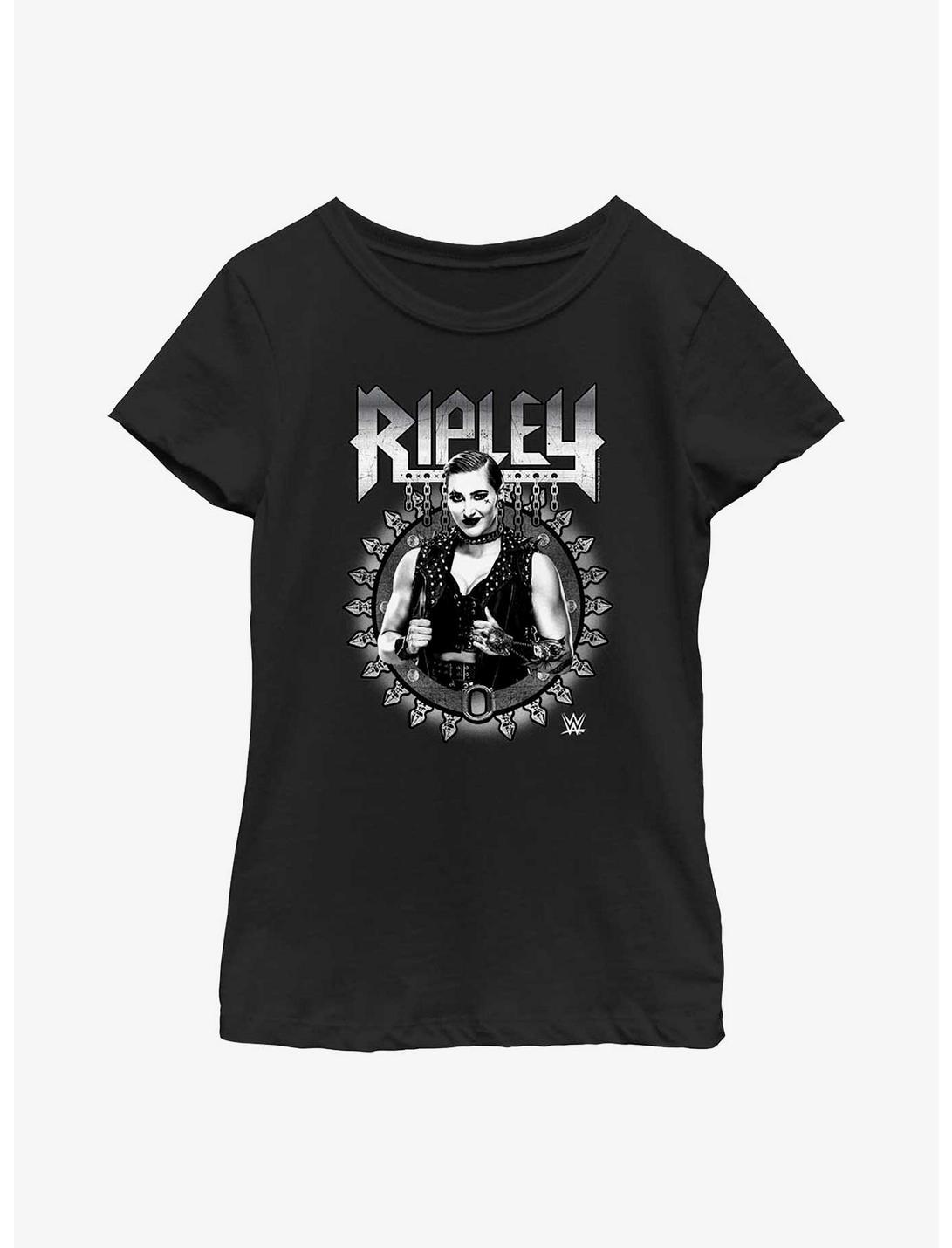 WWE Rhea Ripley Youth Girls T-Shirt, BLACK, hi-res