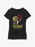 WWE Mick Foley Mankind Hardcore Legend Youth Girls T-Shirt, BLACK, hi-res