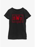 WWE nWo New World Order Logo Youth Girls T-Shirt, BLACK, hi-res