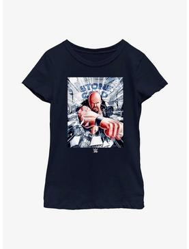 Plus Size WWE Stone Cold Steve Austin Poster Youth Girls T-Shirt, , hi-res