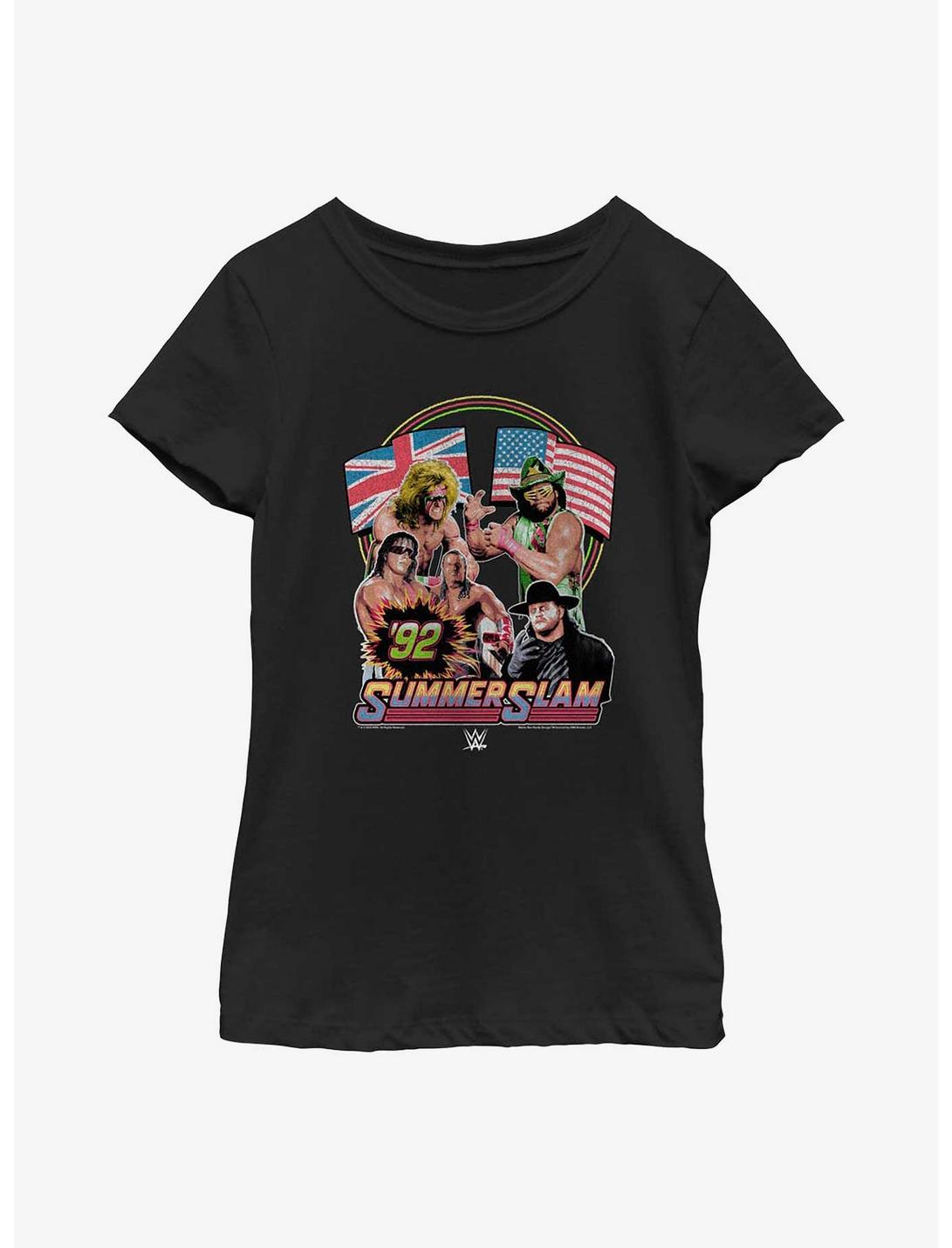 WWE Summerslam '92 Youth Girls T-Shirt, BLACK, hi-res