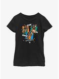 WWE The New Day 8-Bit Youth Girls T-Shirt, BLACK, hi-res