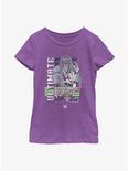 WWE Ultimate Warrior Poster Youth Girls T-Shirt, PURPLE BERRY, hi-res