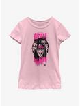 WWE Ultimate Warrior Always Believe Face Youth Girls T-Shirt, PINK, hi-res