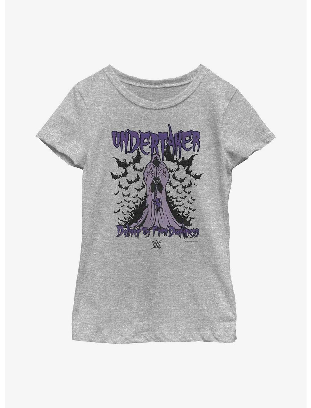 WWE The Undertaker Deliver Us From Darkness Youth Girls T-Shirt, ATH HTR, hi-res