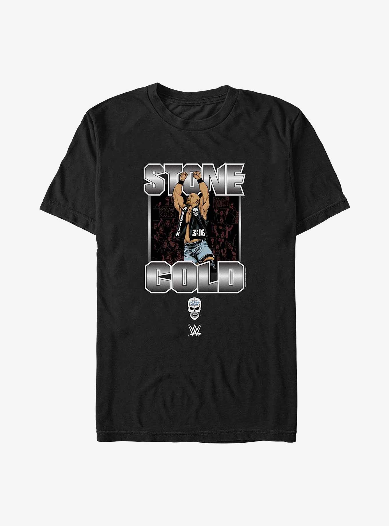 WWE Stone Cold Steve Austin Crowd T-Shirt, BLACK, hi-res