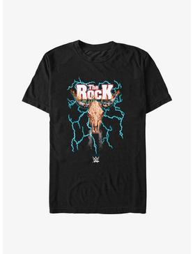 Plus Size WWE The Rock Lightning Bull Skull Logo T-Shirt, , hi-res