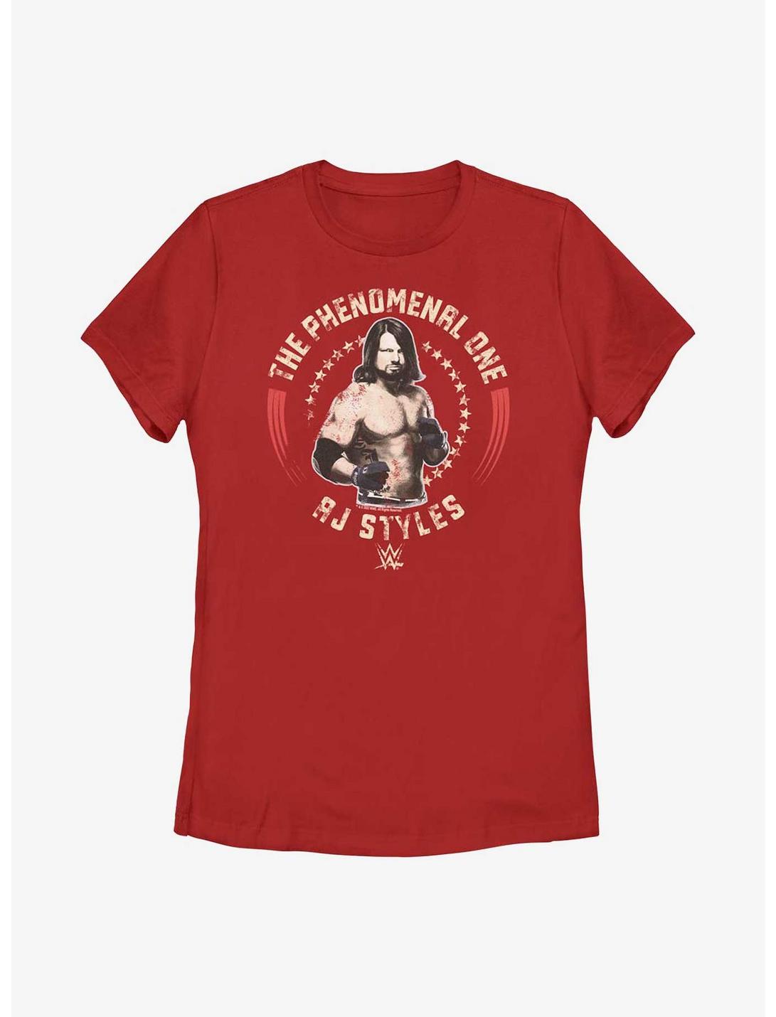 WWE AJ Styles The Phenomenal One Womens T-Shirt, RED, hi-res
