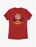 WWE Jake The Snake Sunset Womens T-Shirt, RED, hi-res