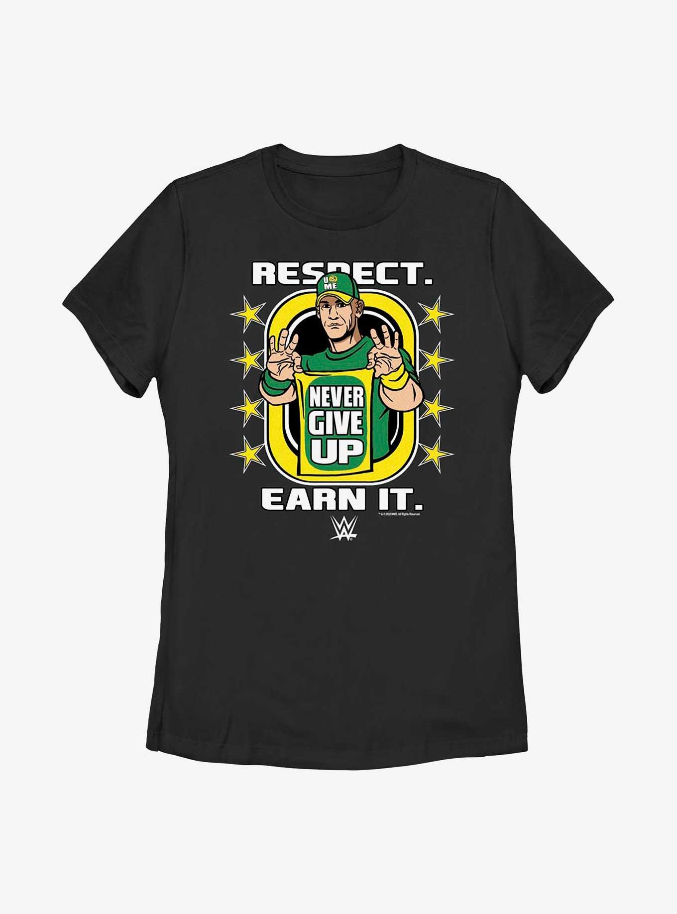 WWE John Cena Respect Earn It Womens T-Shirt, BLACK, hi-res