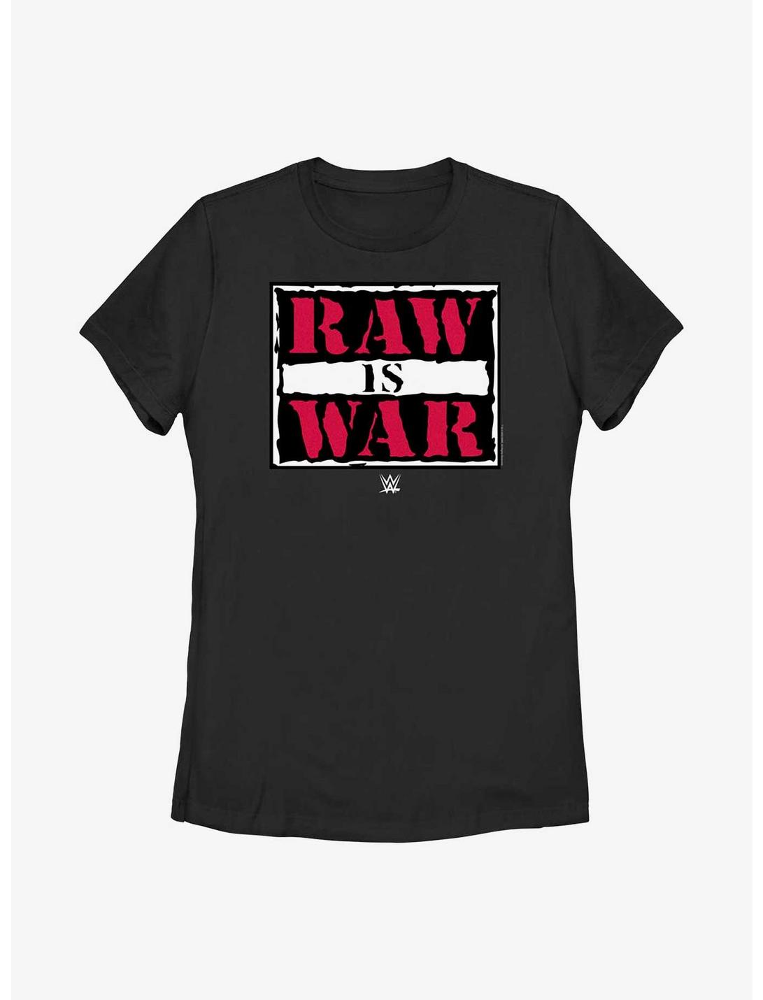 WWE Raw Is War Logo Womens T-Shirt, BLACK, hi-res
