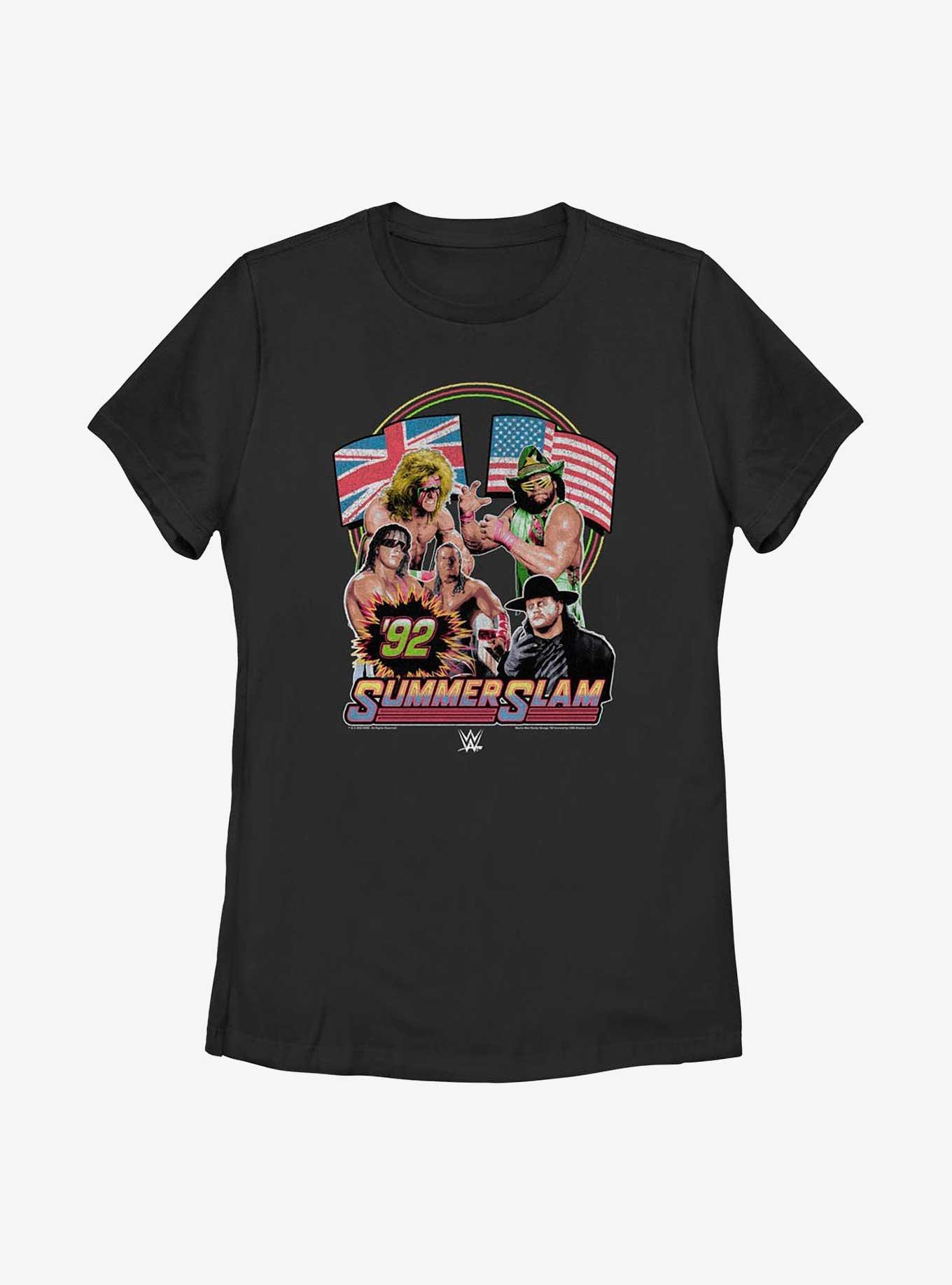 WWE Summerslam '92 Womens T-Shirt, BLACK, hi-res