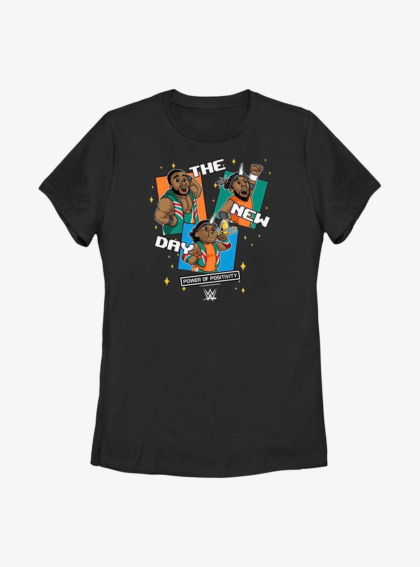 WWE The New Day 8-Bit Womens T-Shirt, BLACK, hi-res