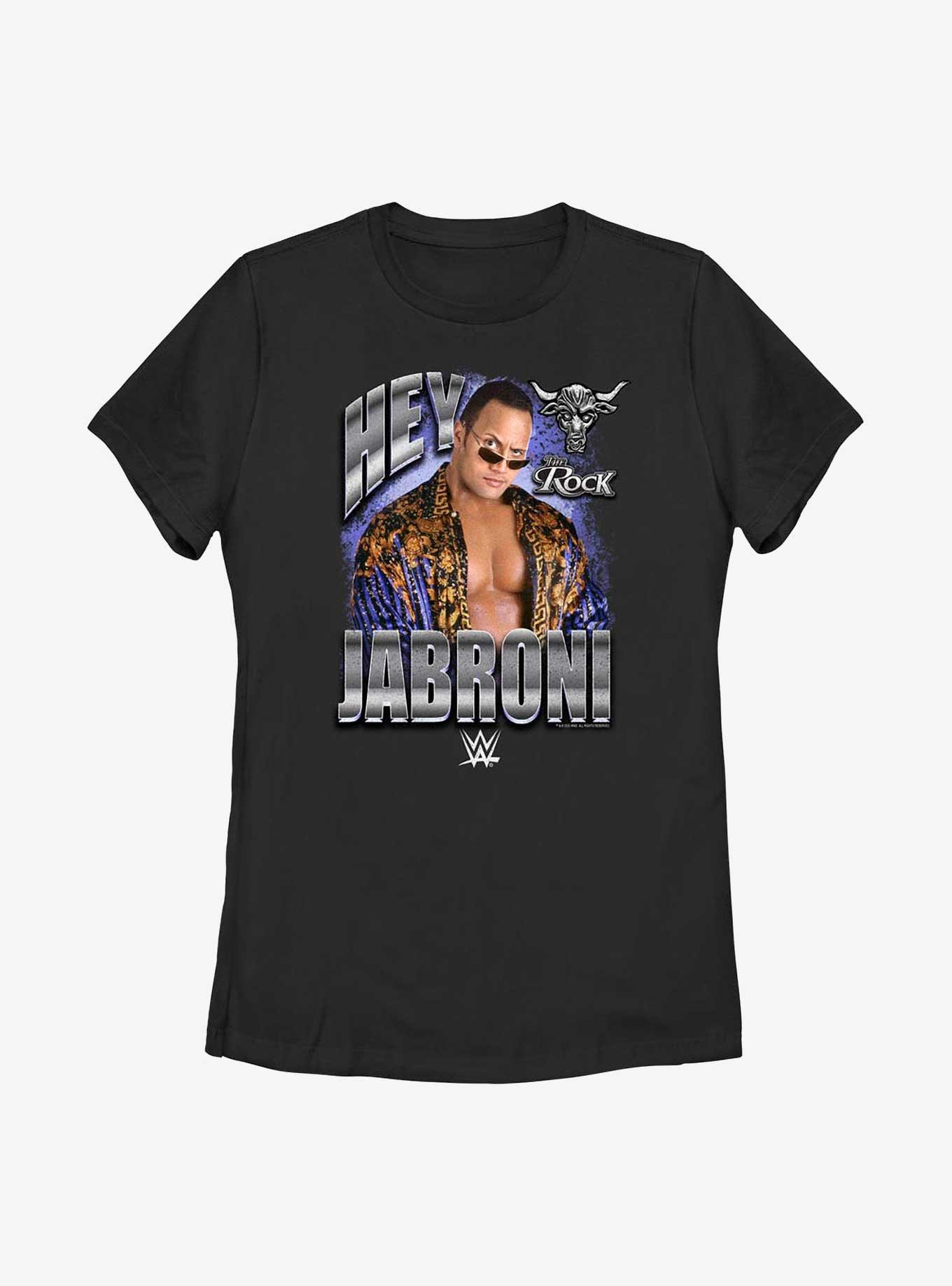 WWE The Rock Hey Jabroni Womens T-Shirt, BLACK, hi-res