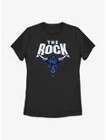 WWE The Rock Logo Womens T-Shirt, BLACK, hi-res