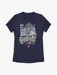 WWE Ultimate Warrior Poster Womens T-Shirt, NAVY, hi-res