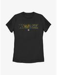 WWE WrestleMania Blue & Gold Logo Womens T-Shirt, BLACK, hi-res