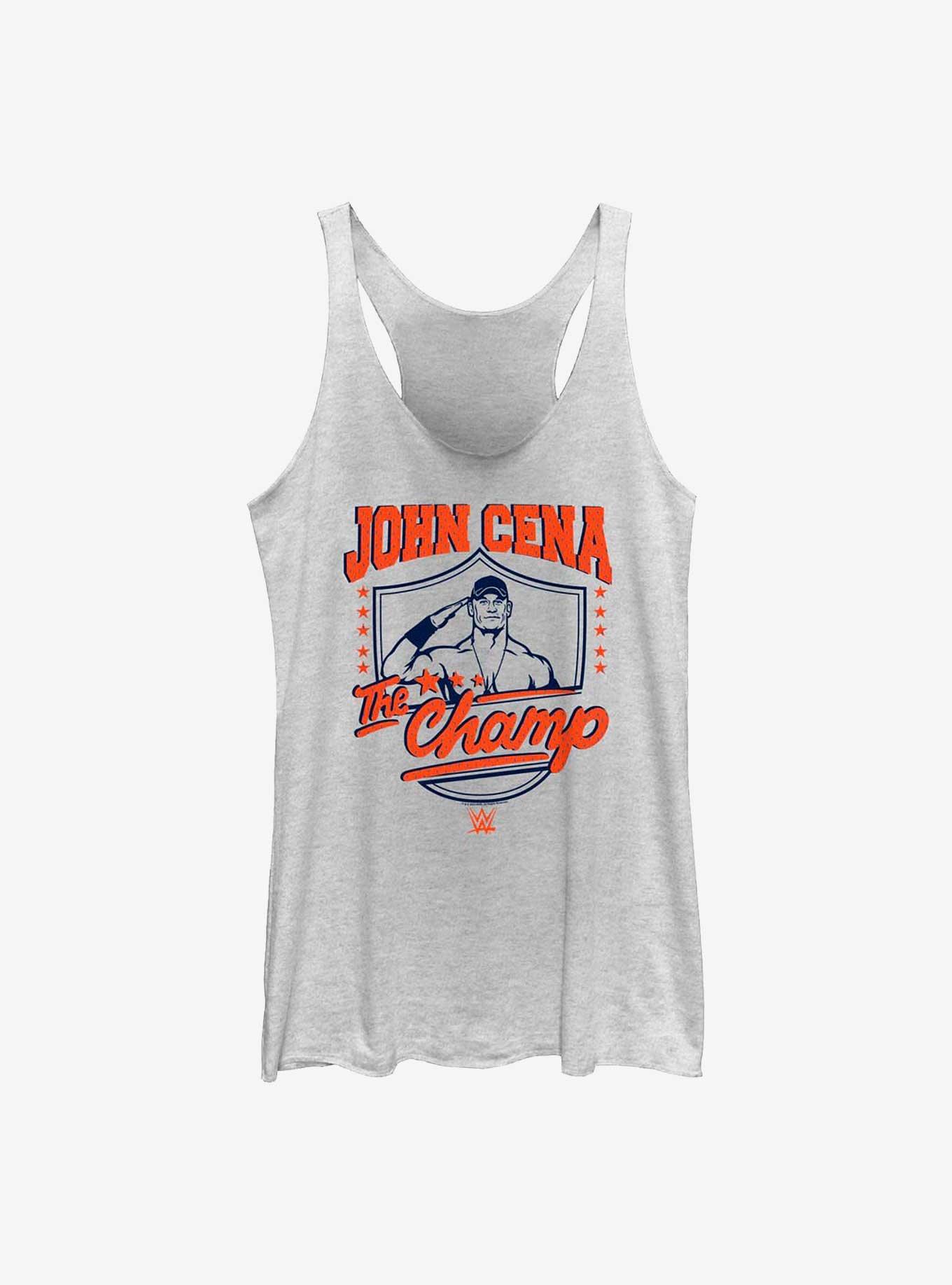 WWE John Cena The Champ Womens Tank Top, WHITE HTR, hi-res