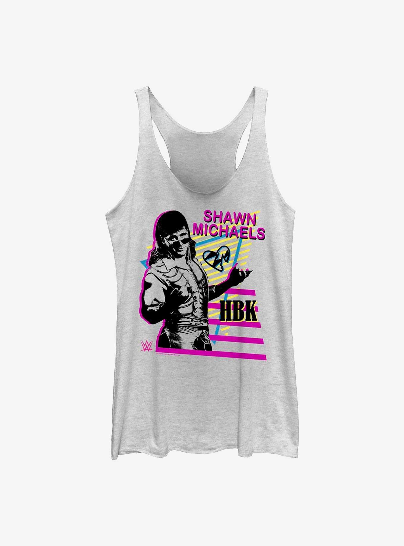 WWE Shawn Michaels HBK Womens Tank Top, WHITE HTR, hi-res