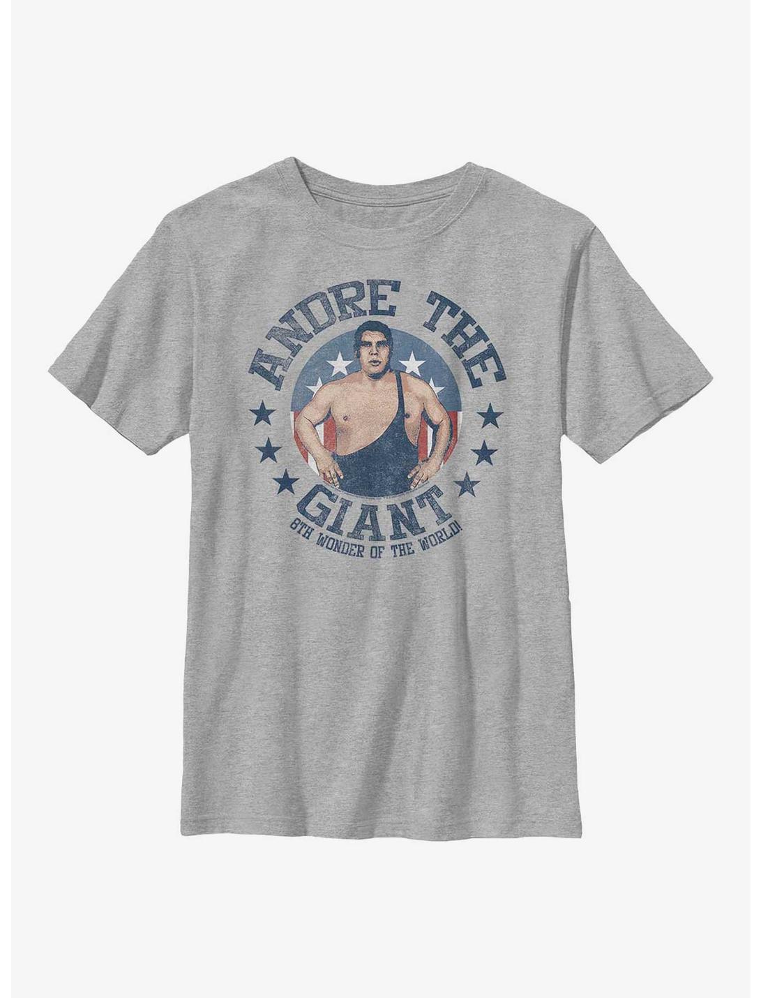 WWE Andre The Giant Retro Youth T-Shirt, ATH HTR, hi-res